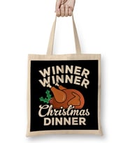 Winner Winner Christmas Dinner Turkey Bez Çanta Uzun Saplı
