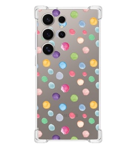 PrintiFy Samsung Galaxy S24 Ultra Uyumlu Water Color 6 Baskılı Şeffaf Köşe Korumalı Antişok Kılıf