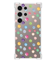 PrintiFy Samsung Galaxy S24 Ultra Uyumlu Water Color 6 Baskılı Şeffaf Köşe Korumalı Antişok Kılıf