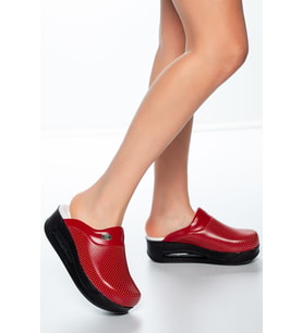 Air Max Taban Kırmızı Ortopedik Sabo Doktor Hemşire Hastane Aşçı Terliği