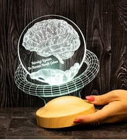 Nöroloji Doktoruna Hediyesi Tıp Bayramı Hediyesi, İsimli Nörolog Hediyesi 3D Led Lamba
