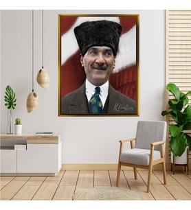ÇERÇEVELİ ATATÜRK TABLO S252