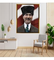 ÇERÇEVELİ ATATÜRK TABLO S252