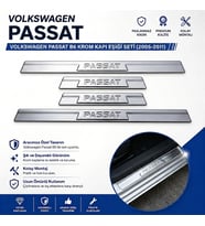 Volkswagen Passat B6 Krom Kapı Eşiği 2005-2011 Arası P.Çelik