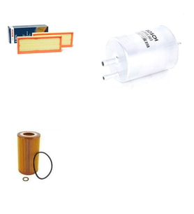 Bosch Filtre Bakım Seti Mercedes S Serisi S 320 W220 1999-2005 224 Beygir Benzin Hava + Yağ f. + Yakıt Filtre Bosch