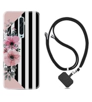Oppo Reno 2Z 4 Lite 4 Pro 5 6 7 A31 Kılıf Boyun Askılı Silikon Flowers 4 1390