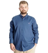 Mode XL Büyük Beden Erkek Gömlek U.Kol Tom Oxford 23303 Parlement