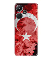 Infınix Hot 30i Kılıf Resimli Desenli Baskılı Silikon Şanlı Türk Bayrağı 3 1395