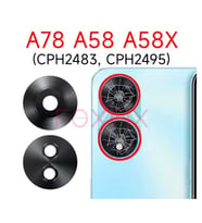 OPPO A78 A58 A58X 5G  Kamera lens camı CPH2483 CPH2495 İçin Arka Arka Kamera Cam Lens Değişimi Yapışkanlı Etiketle