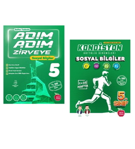 Newton Yayınları 5.Sınıf Adım Adım Zirveye Sosyal Bilgiler + Kondisyon Deneme