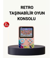 500 Klasik Oyunlu Retro Oyun Konsolu Taşınabilir ve TV Bağlantılı