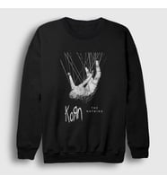 Presmono Unisex Siyah Nothing Korn Sweatshirt 92850tt