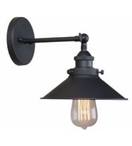 RİOLİGHT RETRO HAREKETLİ BAŞLIK METAL RUSTİK APLİK ŞAPKA ÇAPI: 22CM (Siyah - Beyaz)
