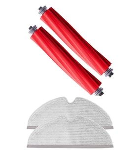 Roborock Q7 Max Uyumlu 2 Adet Ana Fırça 2 Adet Mop Fiber Paspas