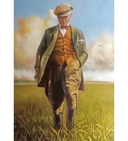 Cakatablo Mustafa Kemal Atatürk Buğday Tarlasında Görsel MDF Tablo