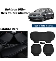 Volkswagen Golf 7 2013 Sonrası Siyah Deri Oto Koltuk Minderi