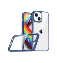 Apple iPhone 14 Uyumlu Kılıf Zore Flora Kapak (Açık Mavi)