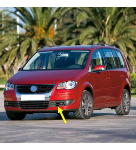 VW Touran 2007-2008 Ön Tampon Sol Sis Farı Çerçevesi 1T0853665F