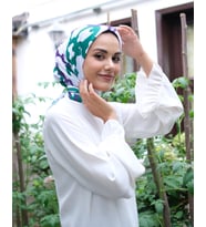 ZEN İPEK ZİNCİR DESEN TWİLL EŞARP