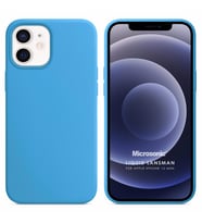 Microsonic Apple iPhone 12 Mini Kılıf Liquid Lansman Silikon Mavi