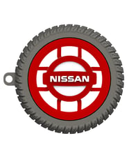 Nissan Uyumlu Özel Tasarım Araba Anahtarlığı - Premium Hafif ve Dayanıklı Anahtarlık (Kırmızı)
