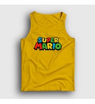 Presmono Unisex Sarı Logo Oyun Super Mario Atlet 324428tt (Sarı)