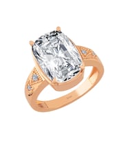 Pırlanta ve Beyaz Topaz Taşlı Taylor Yüzük 0702R0071