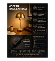 YENİ LUNGO ESKİTME MASA LAMBASI