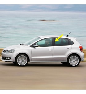 VW Polo 2010-2014 Sol Kapı Orta B Direği Kaplaması Siyah 6R4853289A