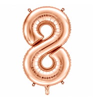 8 Rakam Folyo Balon Rose Gold Rengi (76 cm)