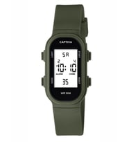Captiva Digital 3 Atm Suya Dayanıklı Işık+Alarm+Kronometre+Takvimli Çoçuk Kol Saati CP.YN.25.09 (Yeşil)