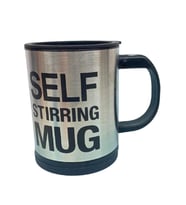 Kendi Karıştıran Mikser Bardak Self Stırrıng Mug Siyah Renk