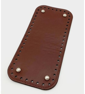 Angel Çanta Aksesuar Suni Deri Bordo Renk 30X12 cm Dikdörtgen Çanta Tabanı (Gümüş Aparatlı)