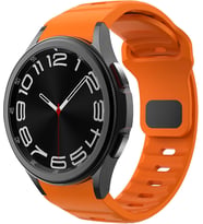 Samsung Galaxy Watch 7/6/5/4/FE Serisi (40mm/44mm), Watch 6/4 Classic (47mm/43mm/42mm) ve Samsung Watch 5 Pro (45mm) İçin Yumuşak ve Konforlu Rugged 20mm Silikon Kordon