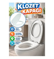 Universal Klozet Kapağı – Kaydırmaz Destek Pedli Kolay Montajlı Dayanıklı Tasarım