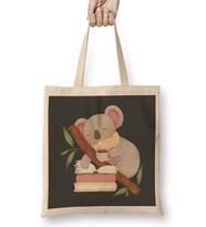 Bookish Koala Bez Çanta Uzun Saplı