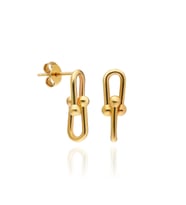 Agora 14 Ayar Geçmeli Altın Küpe DD2012-K (Gold)