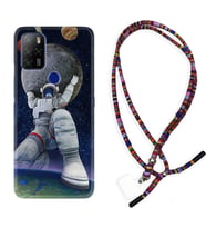 Omix X300 X500 X400 X600 X700 Kılıf Boyun Asklı Rasta Silikon Astronot ve Dünya 1759