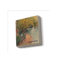 Amsterdam Görseli Baskılı Taş Magnet 5X5