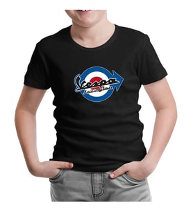 Vespa - Lexington Siyah Çocuk Tshirt