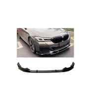 Bmw 5.seri G30 Uyumlu Plastik Parlak Siyah Ön Lip-Ek