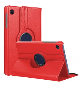 Samsung Galaxy Tab A11 X133 Uyumlu 8,7 inç Döner Standlı Tablet Kılıfı (Kırmızı)