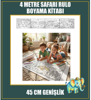 Orman Macerası Dev Rulo Boyama Kitabı 4 Metre 45 cm Genişlik