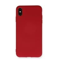 Apple İphone Xs Max Kılıf Nano İçi Kadife Silikon - Kırmızı