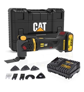 CAT DX41 18Volt/4.0Ah Li-ion Tek Akülü Kömürsüz Profesyonel Çok Amaçlı Devir Ayarlı Raspalama+14 Adet Aksesuar