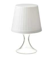 LED'li Masa Lambası, Beyaz, 24 cm, Pilli