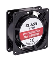 Class 80x80x25mm AC 220Volt Fan