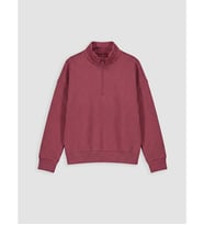 LC WAIKIKI Pembe Fermuarlı Dik Yaka Kız Çocuk Sweatshirt