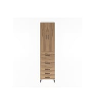 Hyperion Dolap 3 Raflı 5 Çekmeceli 2 Kapaklı 60x44x243 Aytaşı-Çam