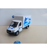 Mercedes-Benz Sprinter Kargo Metal Model Oyuncak Araba 12 Cm ( ÖZEL PLAKALI ) (Beyaz)